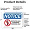 Signmission Restricted Area Authorized Personnel Sign, Vinyl Decal, 10in W x 7in L, 2PK OS-2PACK-NS-D-710-L-18077 - alternate 4